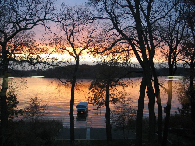 Sunset on Comfort Lake Photo