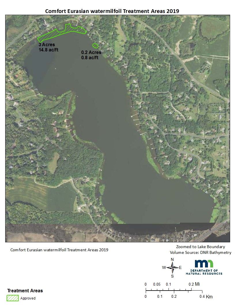 Treatment of 3.2 acres Treatment of 3.2 acres